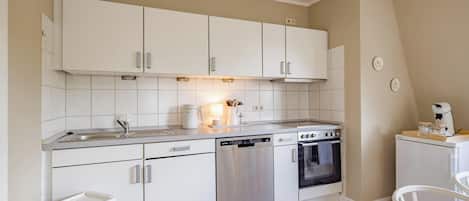 Fridge, oven, stovetop, dishwasher