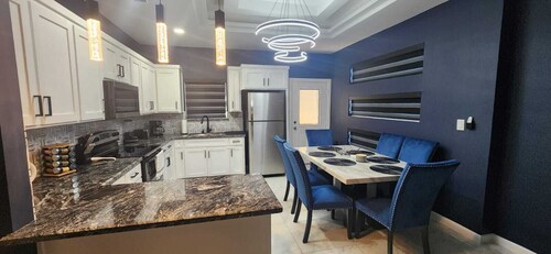 The blue apartment near expressway
