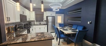 The blue apartment near expressway