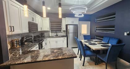 The blue apartment near expressway