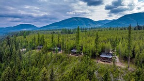 Exterior - One of a kind views of Glacier National Park! Elkhorn Cabin at Thunderbird Ridge. (Polebridge)