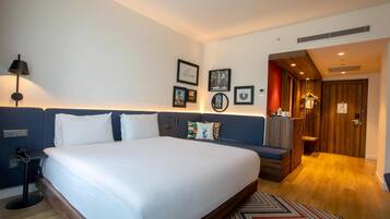 Family Room, 1 King Bed, Connecting Rooms | Premium bedding, in-room safe, blackout curtains, iron/ironing board