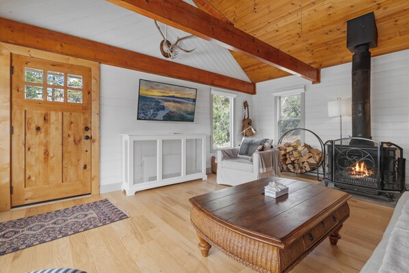 Cabaña básica | Área de sala de estar