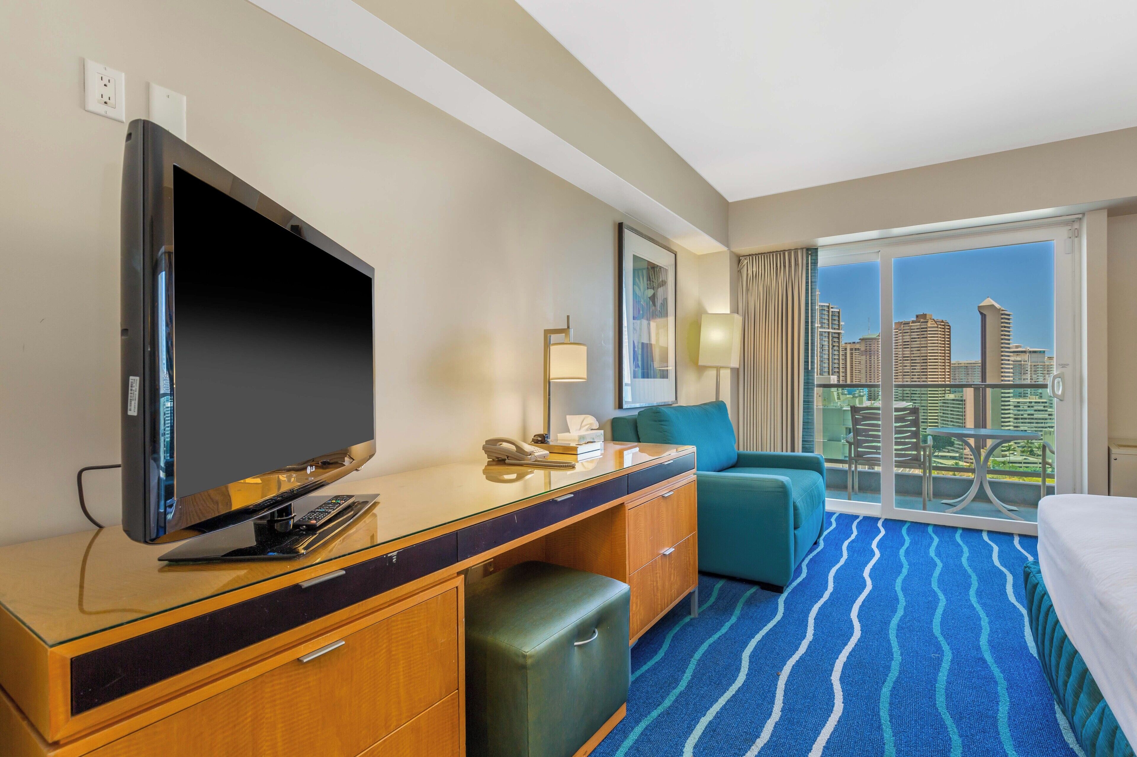Room, Partial Ocean View | In-room safe, desk, laptop workspace, free WiFi