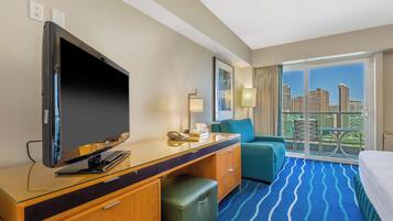 Room, Partial Ocean View | In-room safe, desk, laptop workspace, free WiFi
