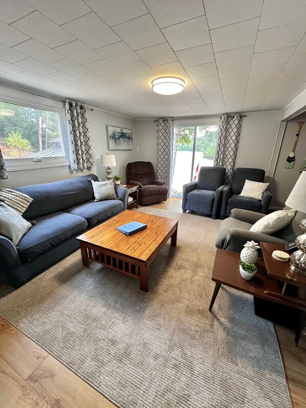 Smart TV, DVD player, books