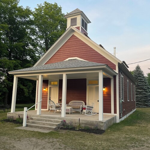 Historic Schoolhouse on M-22. 3 BR, 2 BA. Dog and Kid Friendly!
