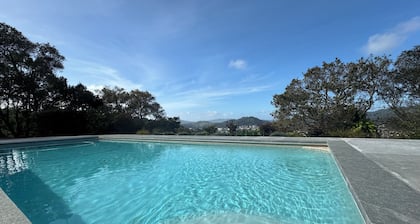 Private Hillside Casita w/ Views, Heated Pool – Between SF & Napa