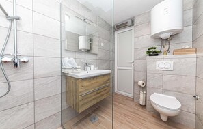 Shower, hair dryer