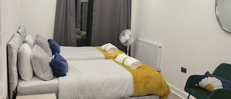 2 soveværelser, strygejern/strygebræt, Wi-Fi, sengetøj
