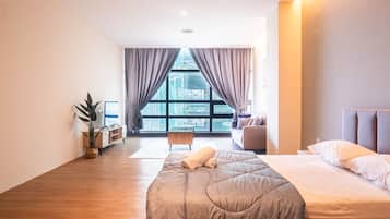City Condo | 1 bilik tidur, peralatan tempat tidur premium, busa memori