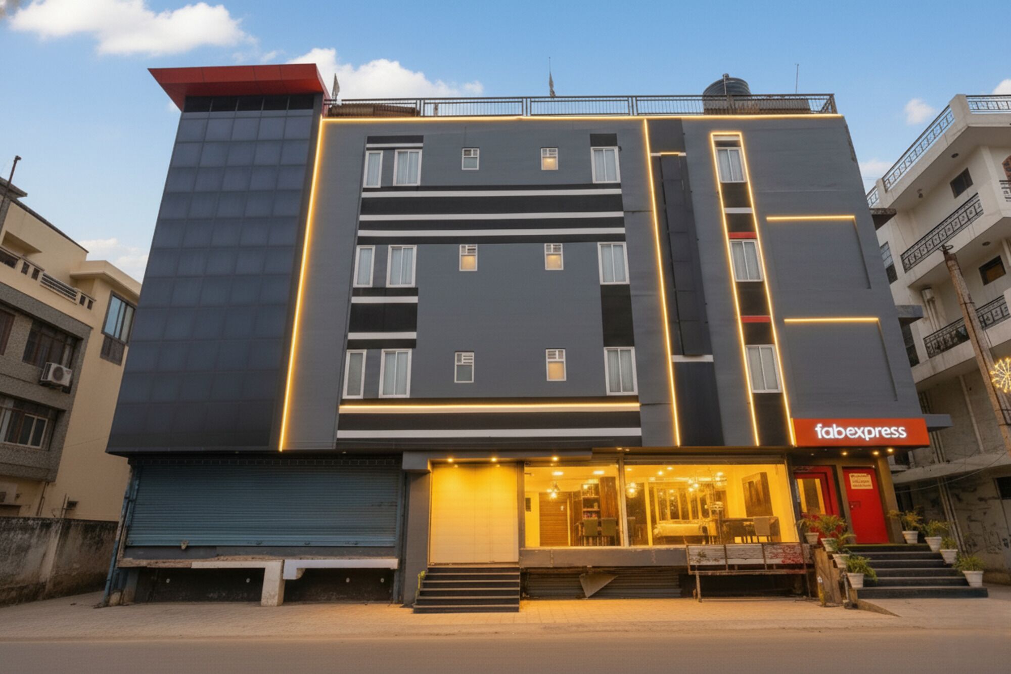 Entrée de l’hébergement