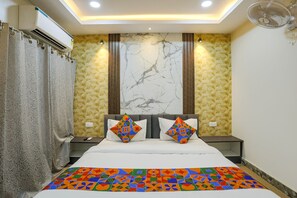 Phòng Deluxe | Bộ trải giường bằng vải cotton Ai Cập, bộ đồ giường cao cấp 
