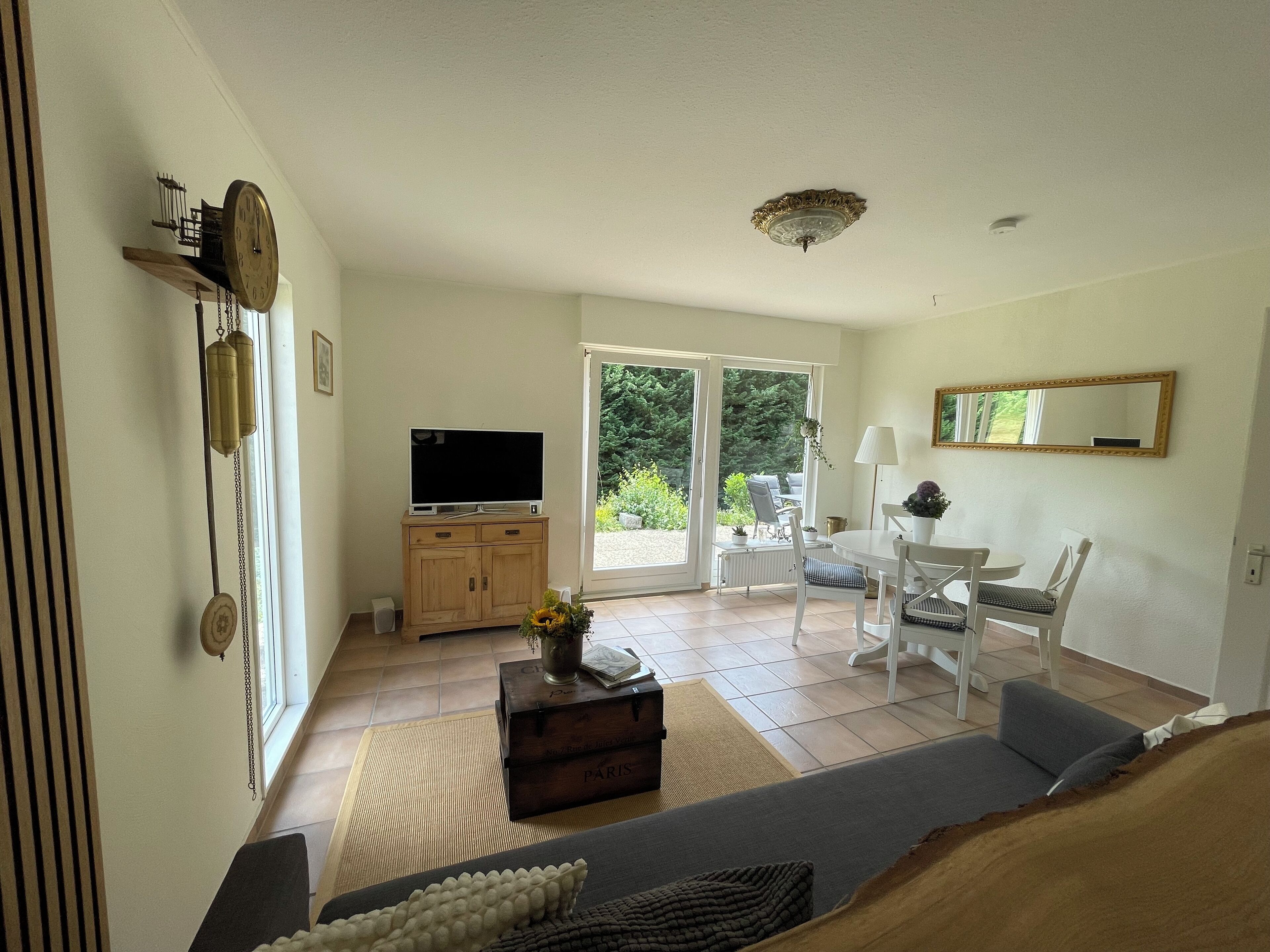 Smart TV, books, stereo