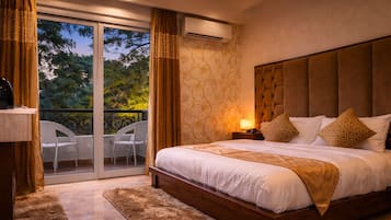 Peralatan tempat tidur premium, peti besi dalam bilik, meja