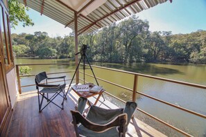 Casa de campo de lujo, 1 habitación, vistas al lago, junto al lago | Terraza o patio