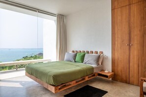 Villa, 2 habitaciones, vista al océano | Escritorio, espacio para trabajar con laptop y insonorización 