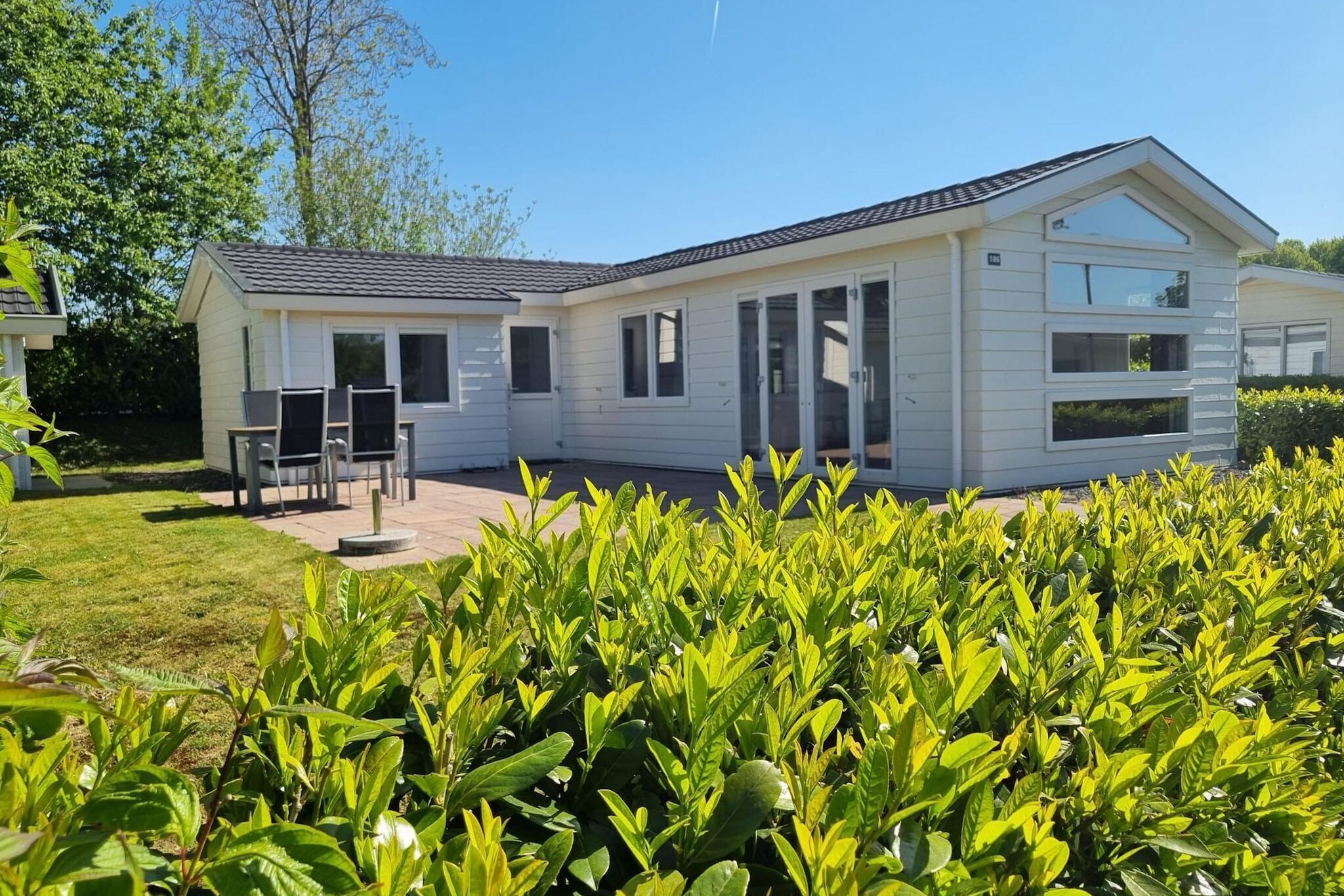 Chalet near the golf course on a holiday park