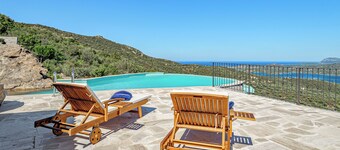 Vacation Home "Villa Maryna" with Sea View, Private Terrace, Pool & Wi-Fi