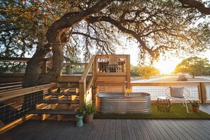 Terrace/patio - The Nest, at Wanderin’ Star Farms (Dripping Springs)