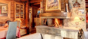 Chalet for 10 with fireplace and sauna