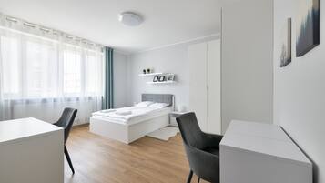 Deluxe Apartment, 1 Bedroom, Ensuite, City View | 1 bedroom, individually decorated, individually furnished, desk