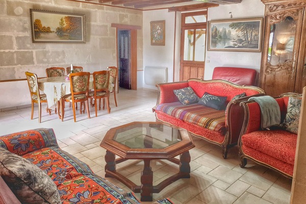 Smart TV, chimenea, reproductor de DVD, libros