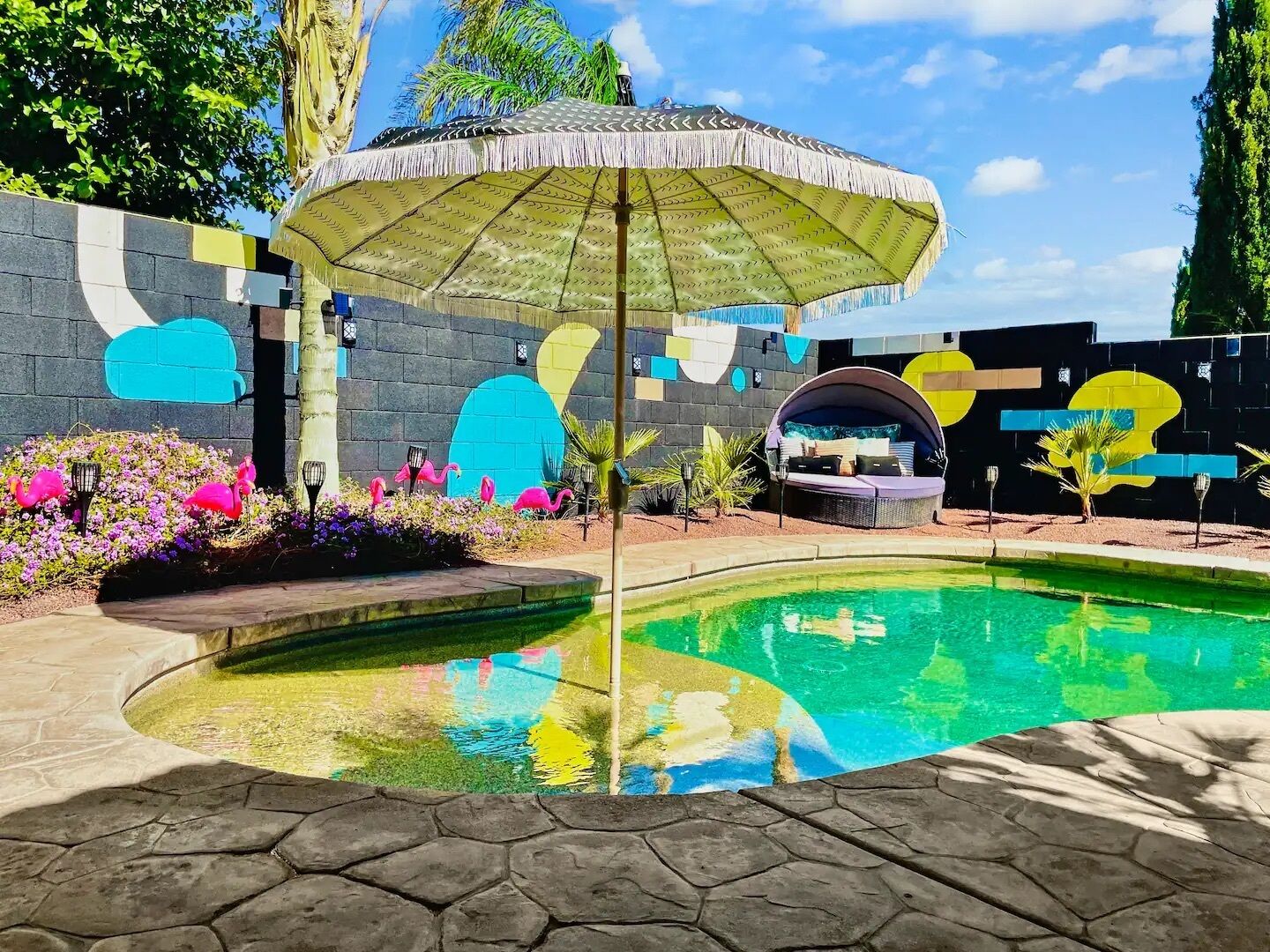 The Jungalow: Luxe Jungle Vibes Meet Modern Desert Living w/ Lagoon Style Pool