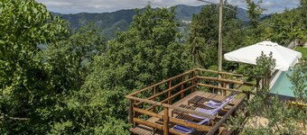 Villa indipendente con A/C, piscina privata, internet, TV, terrazza, vista panoramica, parcheggio