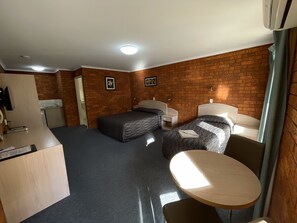 1 bedroom, desk, soundproofing, iron/ironing board