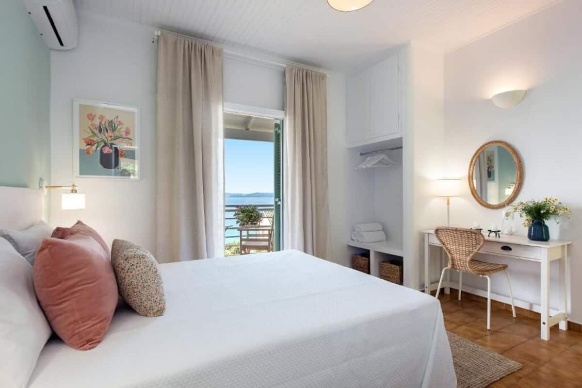 Studio, uitzicht op zee | 1 slaapkamer, een bureau, geluiddichte muren, gratis wifi
