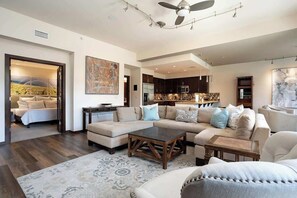 TV, fireplace, offices