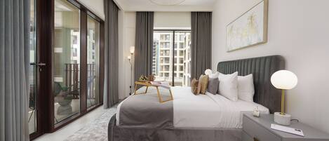 3 bedrooms, blackout curtains, free WiFi, bed sheets