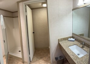 Chambre, 1 chambre | Salle de bain | Serviettes fournies, shampooing