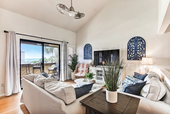 Condo, 3 Bedrooms | Living area - 8 Sea Castles 3 Bedroom Condo by RedAwning (Fernandina Beach)