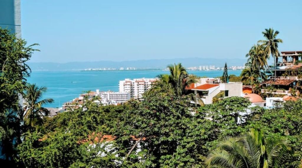 Blick von der Unterkunft