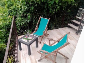 Terrace/patio - ★FAST WiFi★Ocean View★King Bed★Near Old Town★AC Parking ★Pet OK★Balcony★Parking★ (Puerto Vallarta)