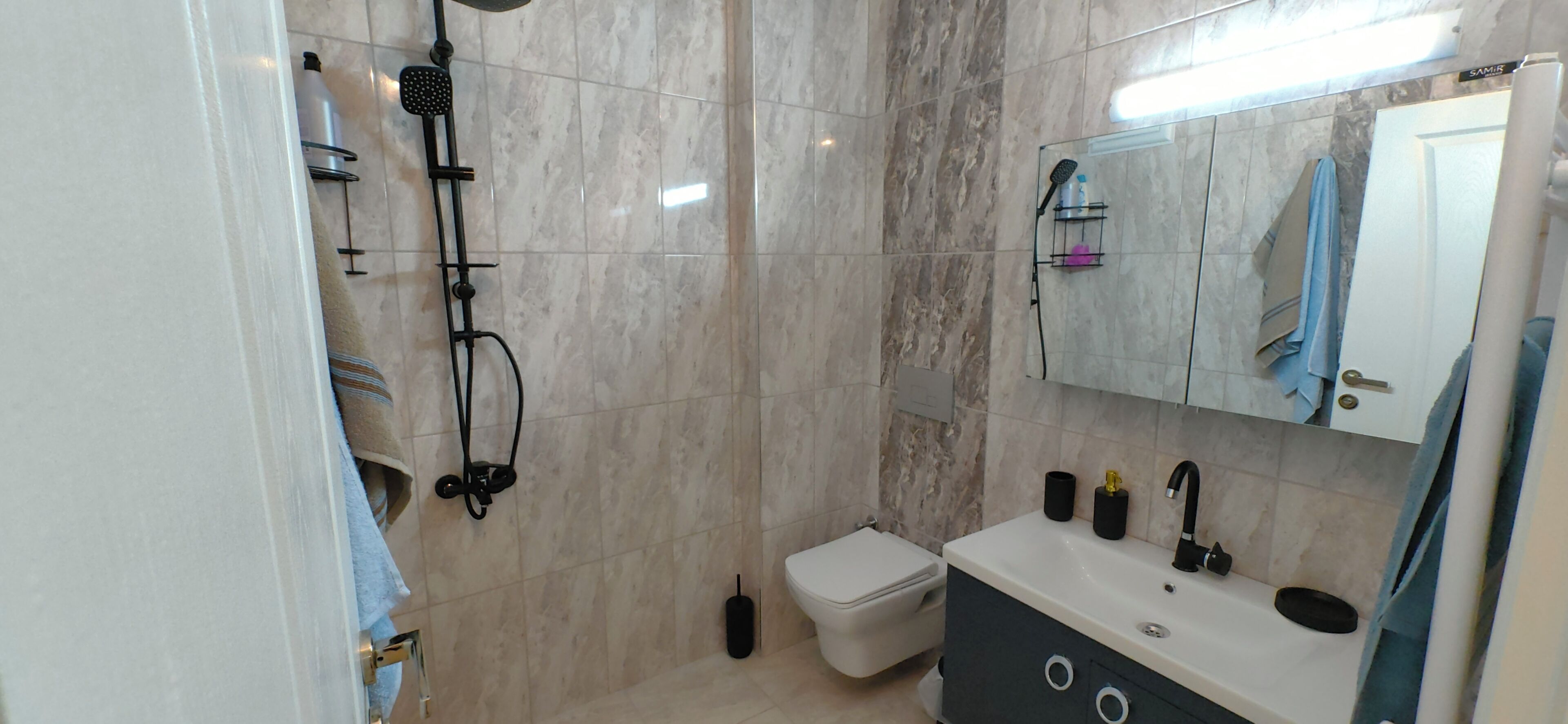 classic apartment | bathroom | free toiletries, hair dryer, slippers