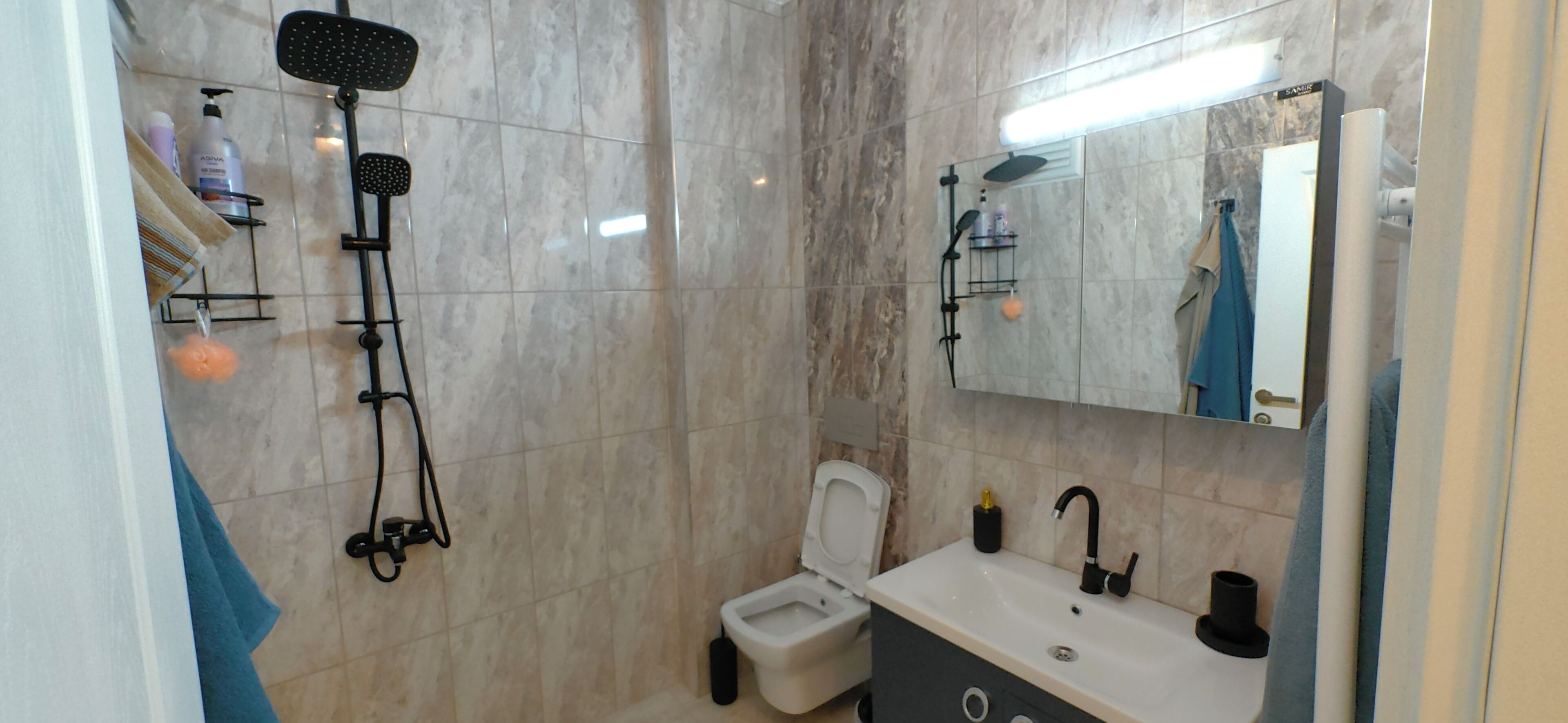 classic apartment | bathroom | free toiletries, hair dryer, slippers