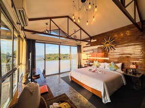 Premium Suite, 1 King Bed, Bathtub, Sea View | Individually furnished, blackout drapes, free WiFi, bed sheets