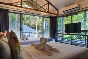 Family Suite, 2 Queen Beds, Bathtub, Mountain View | Down comforters, individually furnished, blackout drapes, free WiFi - AV Suites (Puerto Galera)