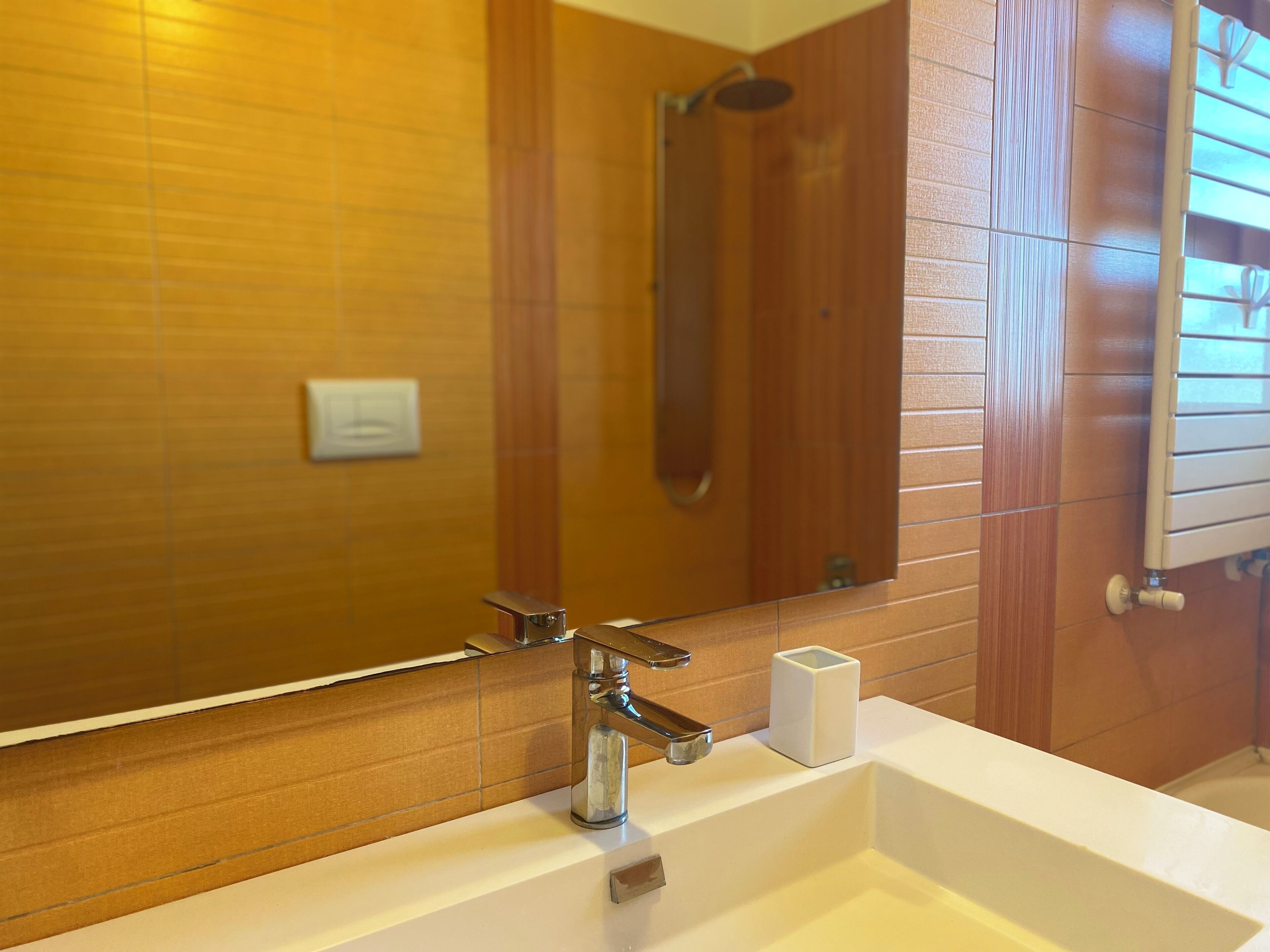 Shower, free toiletries, hair dryer, bathrobes