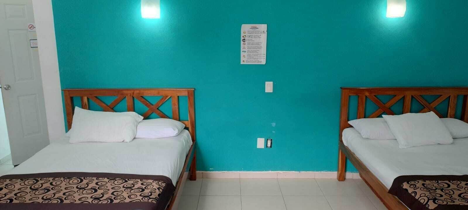 Desk, laptop workspace, free WiFi, bed sheets