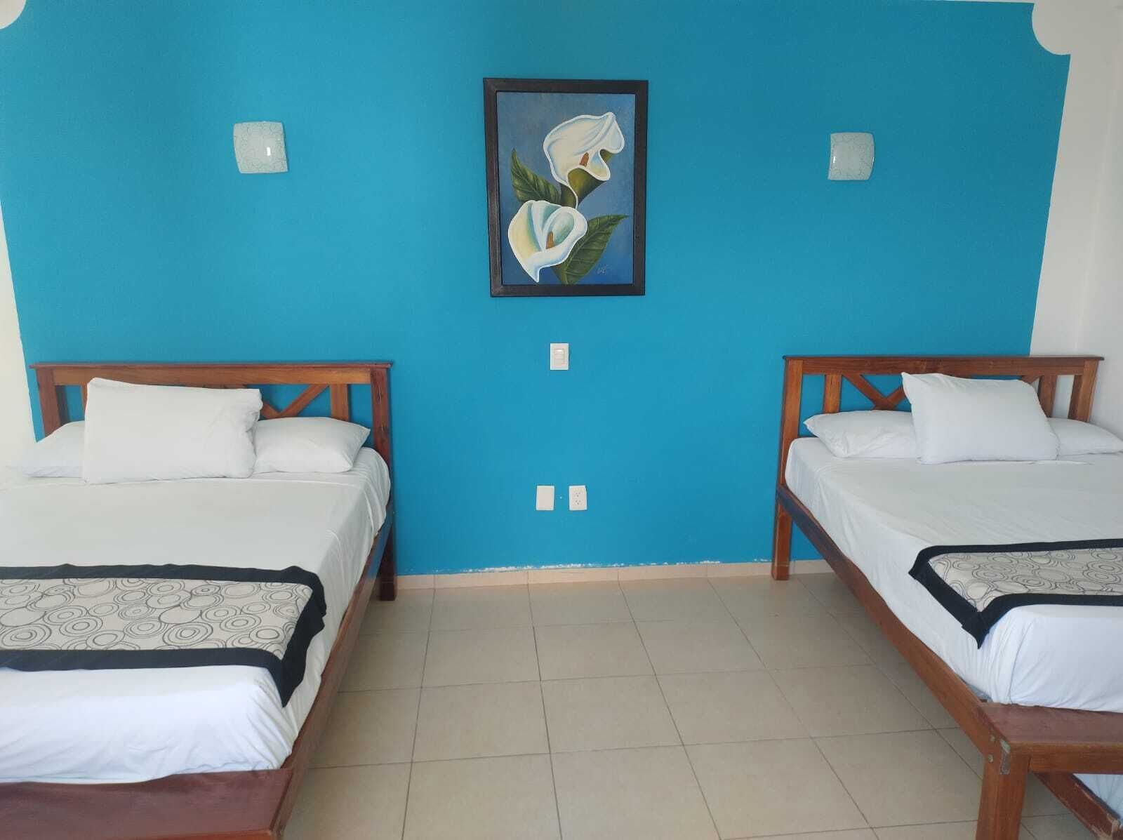 Desk, laptop workspace, WiFi (free), bed sheets