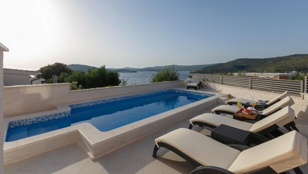 Unclassified image, 1 of 23, button - Holiday Houses, Villas Ante - With Pool & gym (Rogoznica)