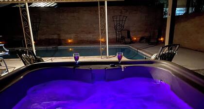 No Cleaning Fee! Spacious Desert Retreat w/Jacuzzi/Private Pool/Fireplace