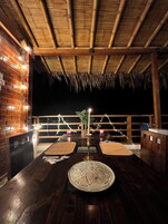 Exclusive Triple Room, Mixed Dorm, Ensuite, Partial Ocean View | Terrace/patio