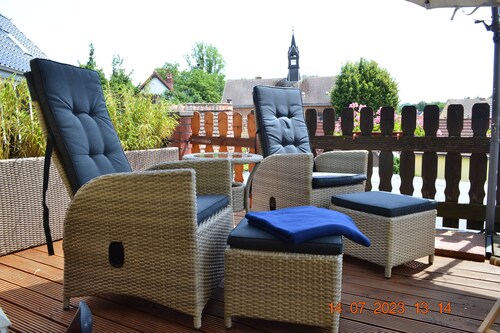 Vacation apartment with a view in Wimmelburg