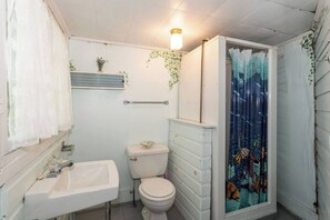 Regadera, amenidades de baño ecológicas, toallas, jabón 