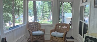 The Bluebird Cottage.  Just go down 400 feet and jump in lake .